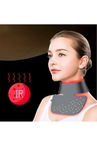 Máscara facial com luz LED - Preto