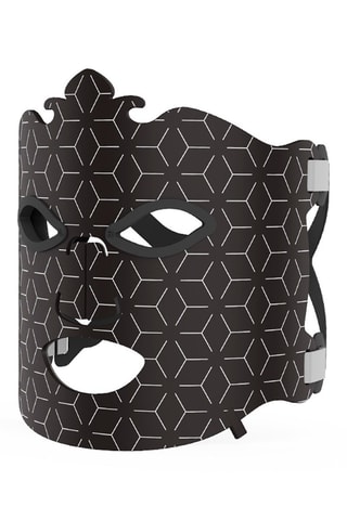 Máscara facial com luz LED - Preto e vermelho