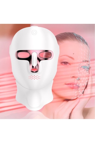 Máscara facial com luz LED - Branco