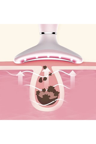 Massajador de ultra-sons e LED para o rosto e o pescoço