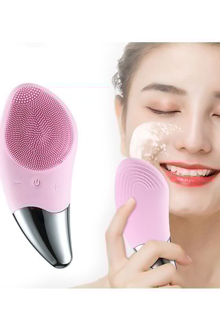 Escova de limpeza sónica para o rosto - Rosa-claro