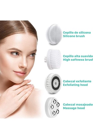 Escova de limpeza para o rosto 4 pontas - Turquesa