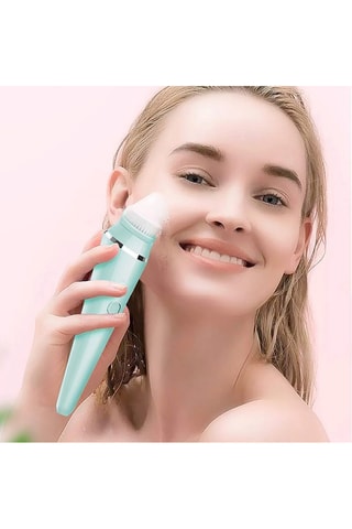 Escova de limpeza para o rosto 4 pontas - Turquesa