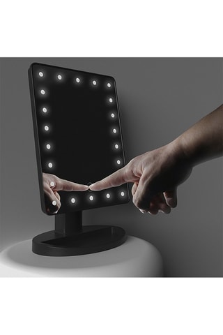 Espelho LED táctil - 180° - Preto