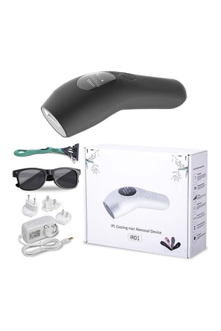 Depiladora de luz pulsada Preto