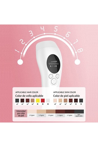 Depiladora de luz pulsada Preto