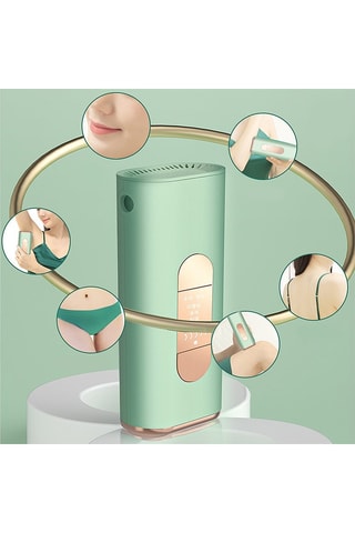 Depiladora com luz pulsada T61 Verde menta