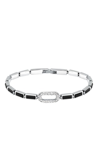 Bracciale - Argentato e nero