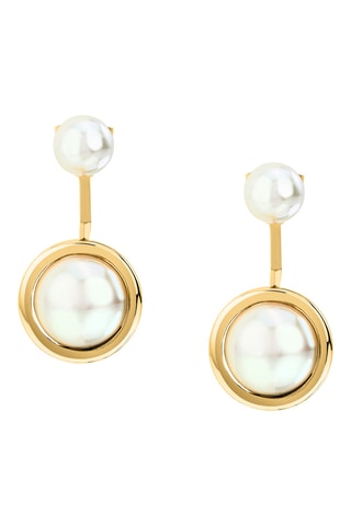 Orecchini - Dorato e bianco