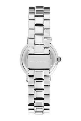 Orologio al quarzo in acciaio - Argentato e nero