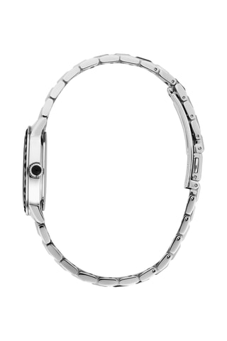 Orologio al quarzo in acciaio - Argentato e nero