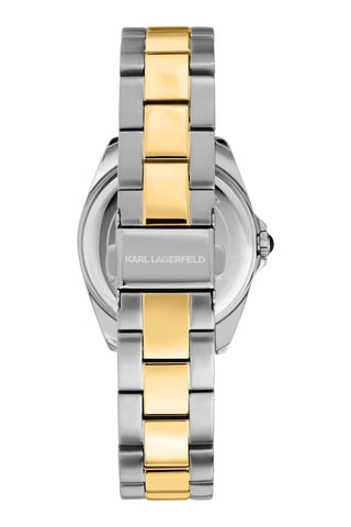 Orologio al quarzo in acciaio - Argentato e dorato