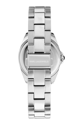 Orologio al quarzo in acciaio - Argentato e nero