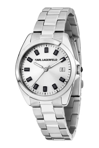 Orologio al quarzo in acciaio - Argentato