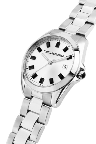 Orologio al quarzo in acciaio - Argentato