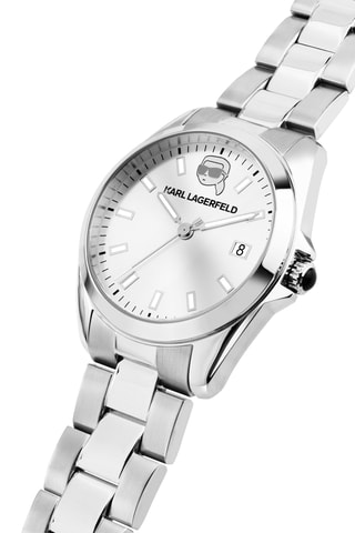 Orologio al quarzo in acciaio - Argentato