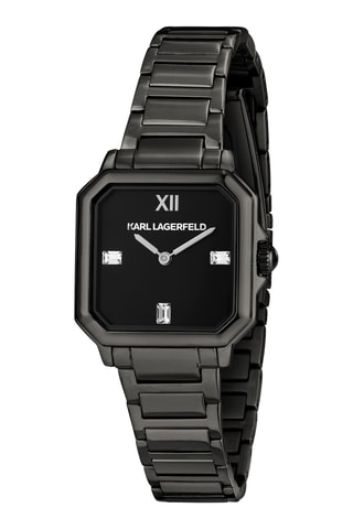 Orologio al quarzo in acciaio - Nero