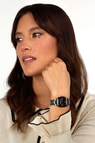 Orologio al quarzo in acciaio - Nero