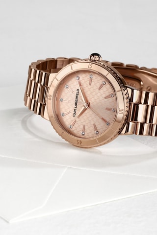 Orologio al quarzo in acciaio - Dorato rosa