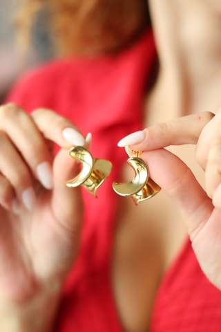 Pendientes - Chapado en oro amarillo