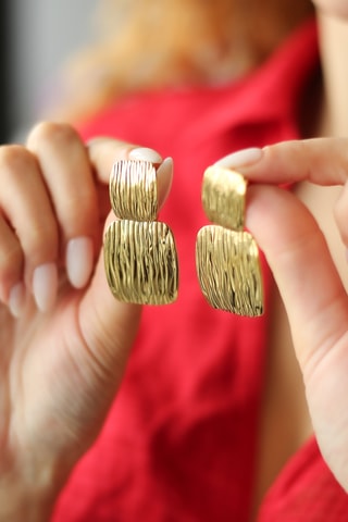 Pendientes - Chapado en oro amarillo