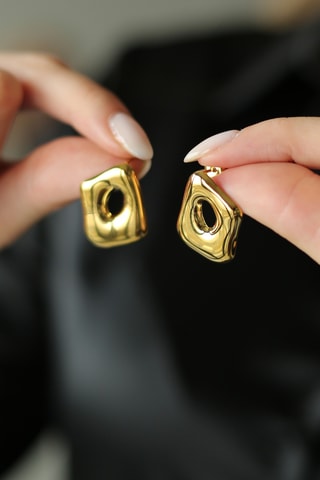 Pendientes - Chapado en oro amarillo