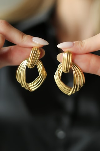 Pendientes - Chapado en oro amarillo