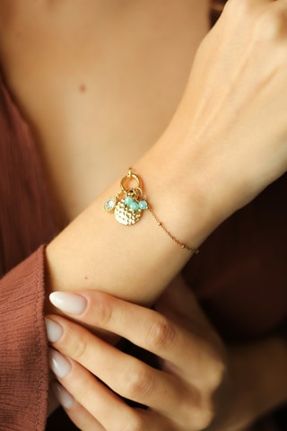 Pulsera - Chapado en oro amarillo y circones