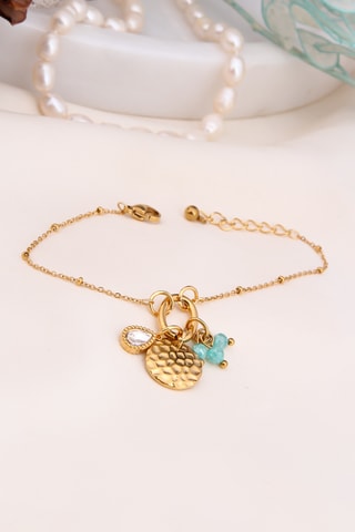 Pulsera - Chapado en oro amarillo y circones