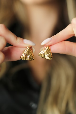 Pendientes - Chapado en oro amarillo