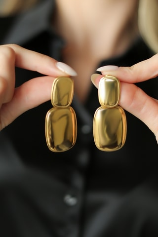 Pendientes - Chapado en oro amarillo