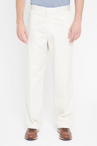 Pantalón recto - Crema - Emporio Armani