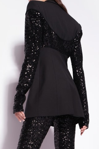 Chaqueta de piel de cordero - Negro