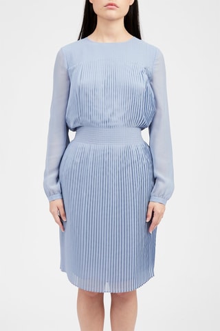 Vestido recto  - Celeste - Emporio Armani
