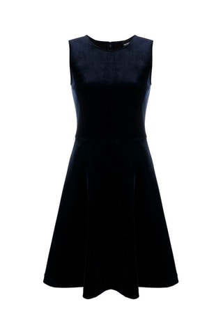 Vestido trapecio  - Azul marino - Emporio Armani