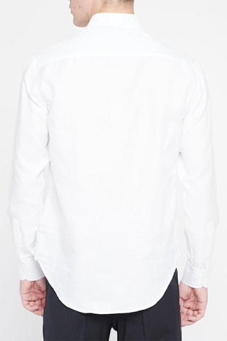 Camisa regular fit  - Blanco - Emporio Armani