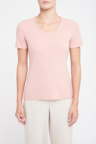 Camiseta de cachemir - Rosa - Emporio Armani
