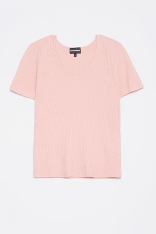 Camiseta de cachemir - Rosa - Emporio Armani