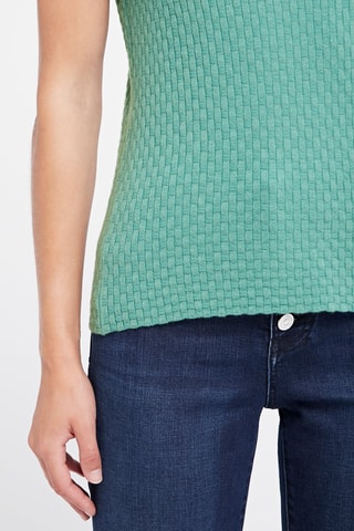 Camiseta de cachemir - Turquesa - Emporio Armani