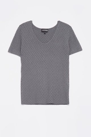 Camiseta de cachemir - Gris oscuro - Emporio Armani