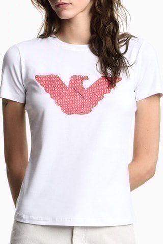 Camiseta - Blanco y rojo