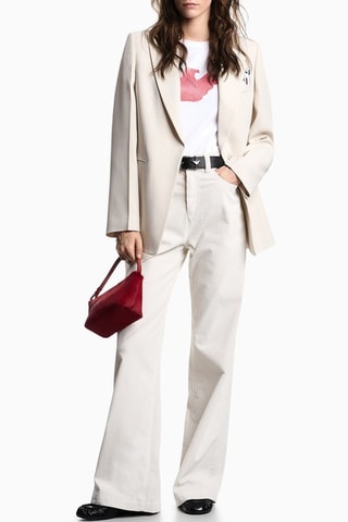 Camiseta - Blanco y rojo