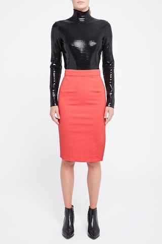 Falda de tubo - Coral - Emporio Armani