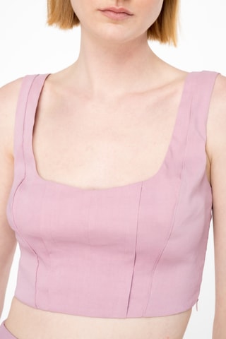 Top de lino - Rosa