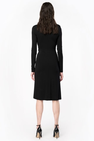 Vestido efecto doble prenda - Negro