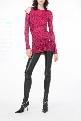 Vestido corto - Fucsia