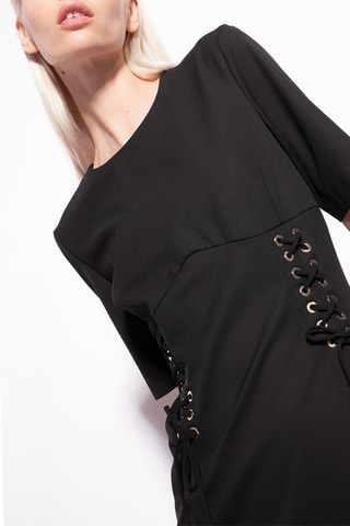 Vestido recto - Negro