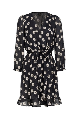 Vestido cruzado - Negro