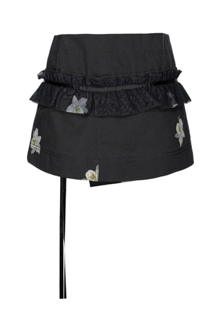 Minifalda cruzada - Negro