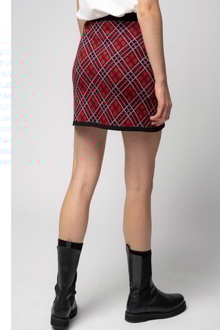 Falda de lana - Rojo